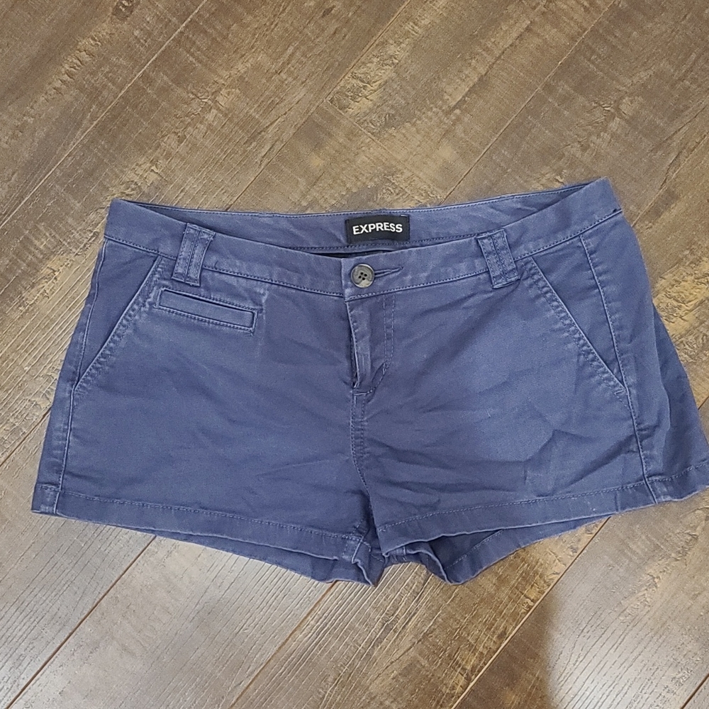 Express slate blue shorts, size 2